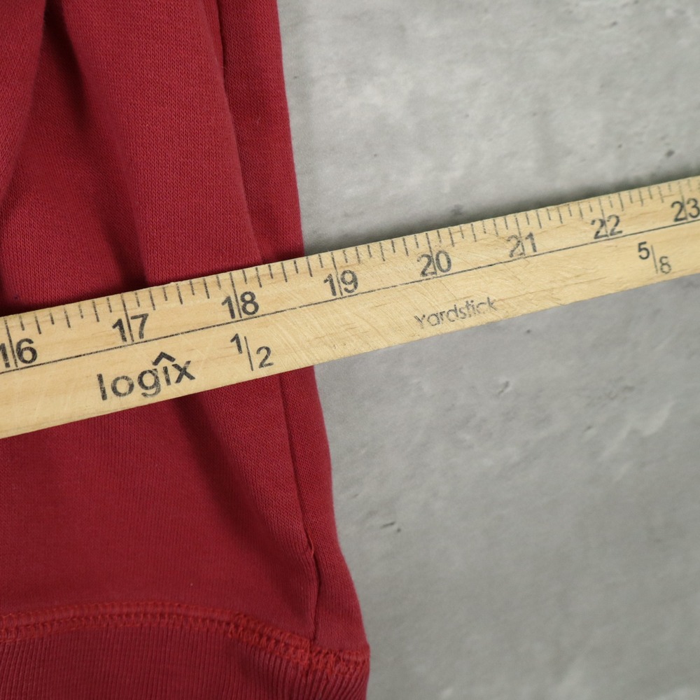Nike Big Swoosh Hoodie Medium Red Pullover Sweatshirt Youth XL Fits M - Picture 4 of 6